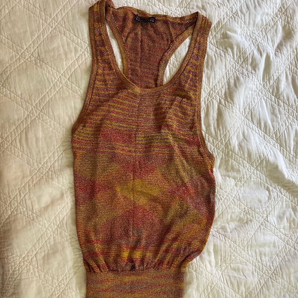 Bebe racer back mini dress